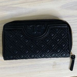 Tory Burch continental wallet - quilted - pre-owned